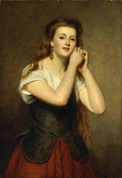 William Powell Frith The new earrings